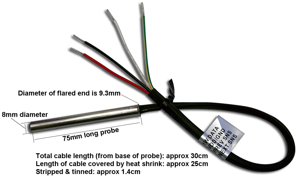 Temperature store sensor wire