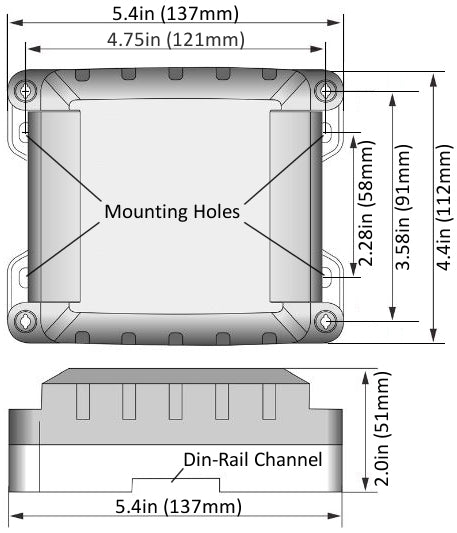 Eth Module Dimensions MBus_Ai22_ETH: 22-Channel Universal Input Module with Ethernet & RS485 ...