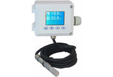 MBus_WTH_LCD_ETH_EXT:  ModbusTCP / ModbusRTU Wall Temp/Humidity Sensor with LCD, 2 analog outputs, and 2m cable extension