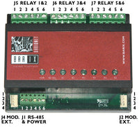 Barix R6: Modbus-RTU 6-Channel high-amp relay output module